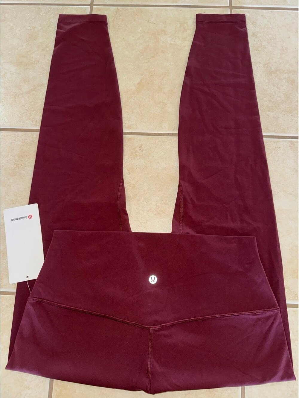 Lululemon Align High Rise 28” Red Merlot Size 12 NWT